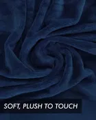 Wool Solid Blanket, Blue 