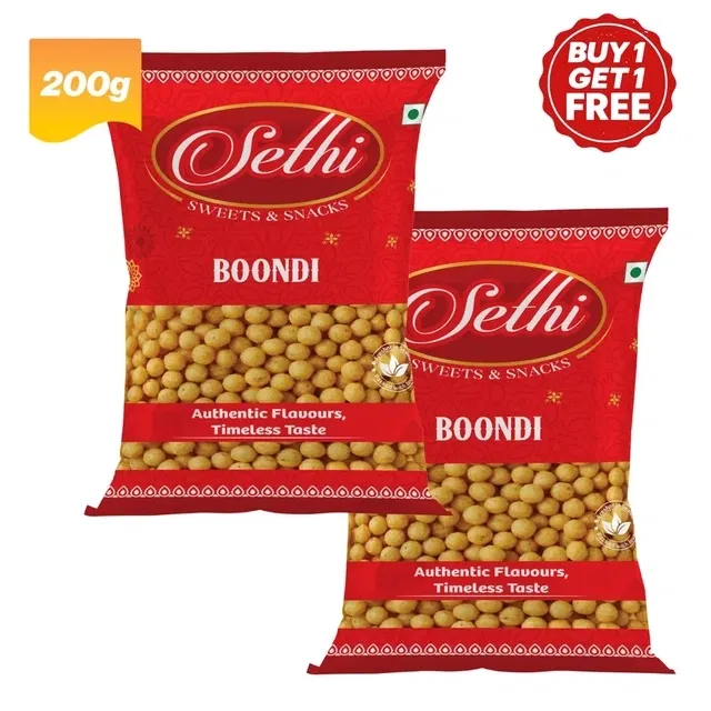 सेठी बूंदी 2X200g (बय 1 गेट 1 फ्री)