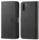 OPPO F15 Artificial Leather Mobile Flip Cover 