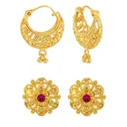 Designer Gold Plated Earrings Set for Women & Girls 