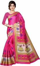 शारदा क्रिएशन मैसूर सिल्क प्रिंटेड साड़ी 