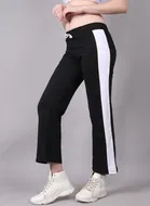 Cotton Colorblocked Trackpant for Women 