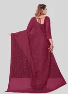 Net Floral Saree for Women 