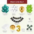 Jungle Theme 3rd Birthday Balloon Decoration Kit , Multicolor, Pack Of 67