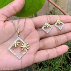 Alloy Necklace with Earrings for Women 