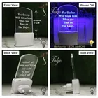 Afast Night Lamp Islam Allah Written 3D IlluSion MultiColor Changing Light 
