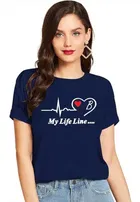 Half Sleeves Printed T-shirt for Women & Girls 