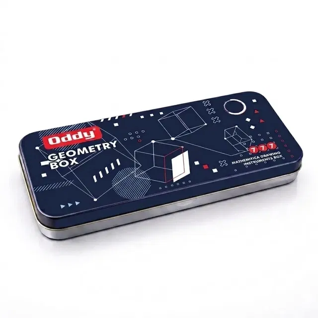 Oddy Metal Geometry box with accessories (Pack of 1)