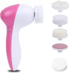 Shopper52 5-in-1 Electric Facial Cleaner & Massager – Deep Cleansing Beauty Care Brush with 2800W Hair Dryer 