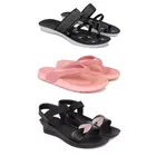 Combo of Flats with Slippers & Sandals for Women 