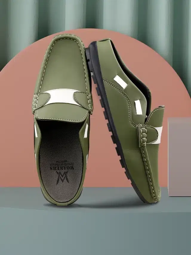 Wixom Loafers For Men (Green, 10)