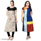 Crepe Printed Kurti for Women 