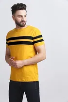 Round Neck Striped T-Shirt for Men 