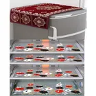 PVC Waterproof Fridge Top Cover with 4 Pcs Shelf Mats 
