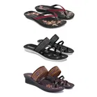 Heels with 2 Pairs Flats for Women 