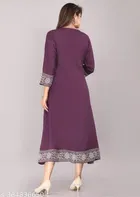 Anarkali Rayon Dyed Washed Kurti for Women 