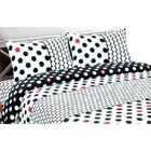 Microfibre Printed Double Bedsheet with 2 Pillow Covers 