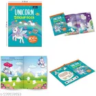 Super Cute Toddlers Coloring Bag + Unicorn Sticker Books – Set of 2 Fun and Engaging Activity Books for Toddlers