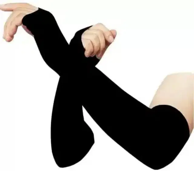 Arm Sleeves for Men (Black, Set of 1)