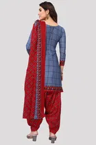 Cotton Suit Fabric with Dupatta for Women 