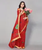 Women's Desinger Saree with Blouse 