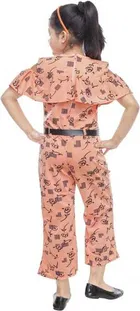 B B Enterprise Printed Girls Jumpsuit 