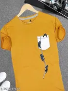 Round Neck Printed T-Shirt for Men 