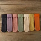 Velvet Solid Socks for Women 