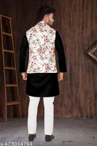 Cotton Button Kurta Set for Men 