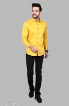 Cotton Blend Full Sleeves Shirt for Men 