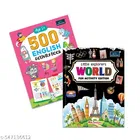 Little Explorers WORLD Fun Activity Edition with Stickers + 500 English Activity Book Age 5+ – Set of 2 Engaging and Educational Books for Young Learners