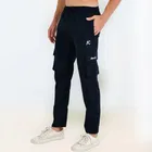 Lycra Nylon Logo Printed Track Pant for Men 