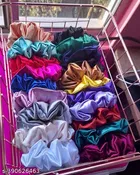 Pack of 12 Scrunchies for Women 