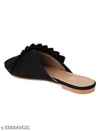 Shoetopia Solid Mules Black Size 8