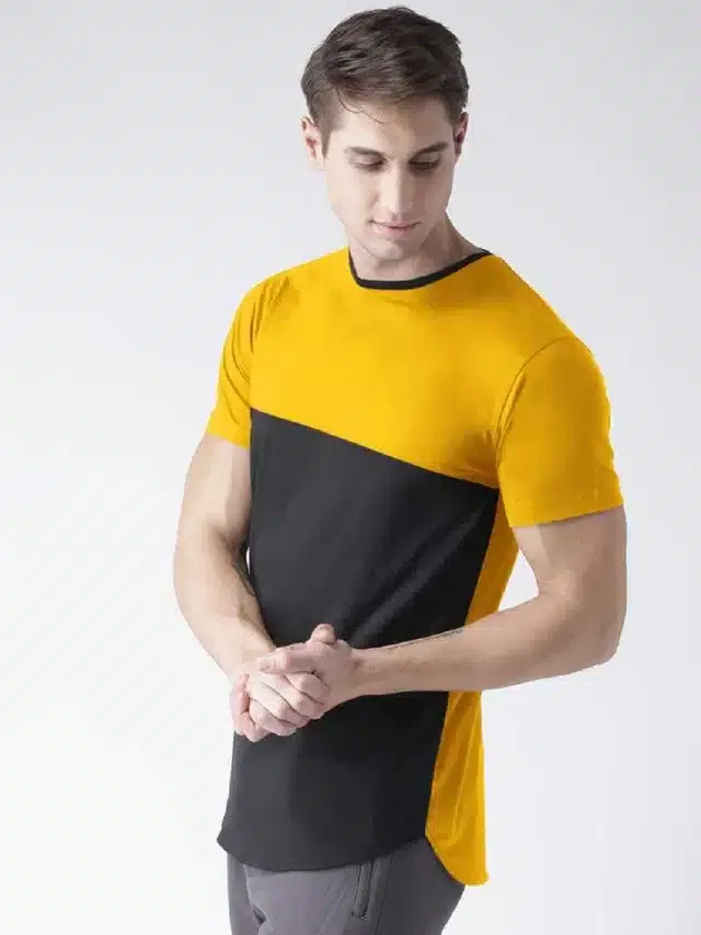 Half Sleeves T-Shirt for Men (Multicolor, M)