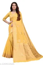 Chanderi Cotton Zari Woven Saree for Women 