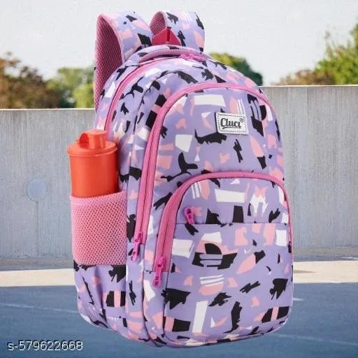 Polyester Backpack Bag, Purple