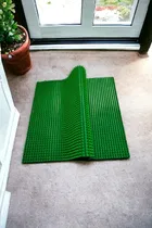 PVC Solid Doormat (Green, 2x1.5 ft)