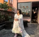 Linen Printed Saree for Women 