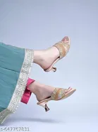 Shoetopia Heel Sandals Beige IND-6