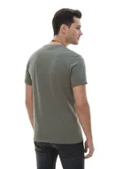 Polyester Printed T-Shirt for Men, Grey 