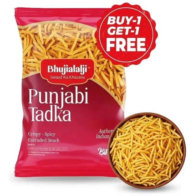 भुजियालालजी पंजाबी तड़का 2X150 g (1 के साथ 1 मुफ्त)