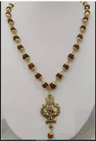 Mahakal Trishul Locket with Rudraksha (Brown)