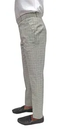 Slim Fit Checked Formal Trouser for Men 