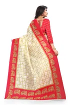 Art Silk Kalamkari Saree for Women 