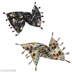 Poly Chiffon Scarves for Women, Multicolor, Pack of 2