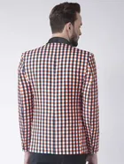 हैंगअप मेंस रेगुलर फिट प्रिंट पॉलिएस्टर फॉर्मल ब्लेजर , Multi, Size- 36 
