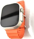 Silicone T800 Ultra Smartwatch for Men & Women (Orange)