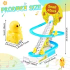 Little Lovely Duck Slide Escalator Toy Automatic Stair-Climbing Race Track Set 
