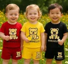 Cotton Blend Printed Clothing Set for Girls, Multicolour, Pack of 3 
